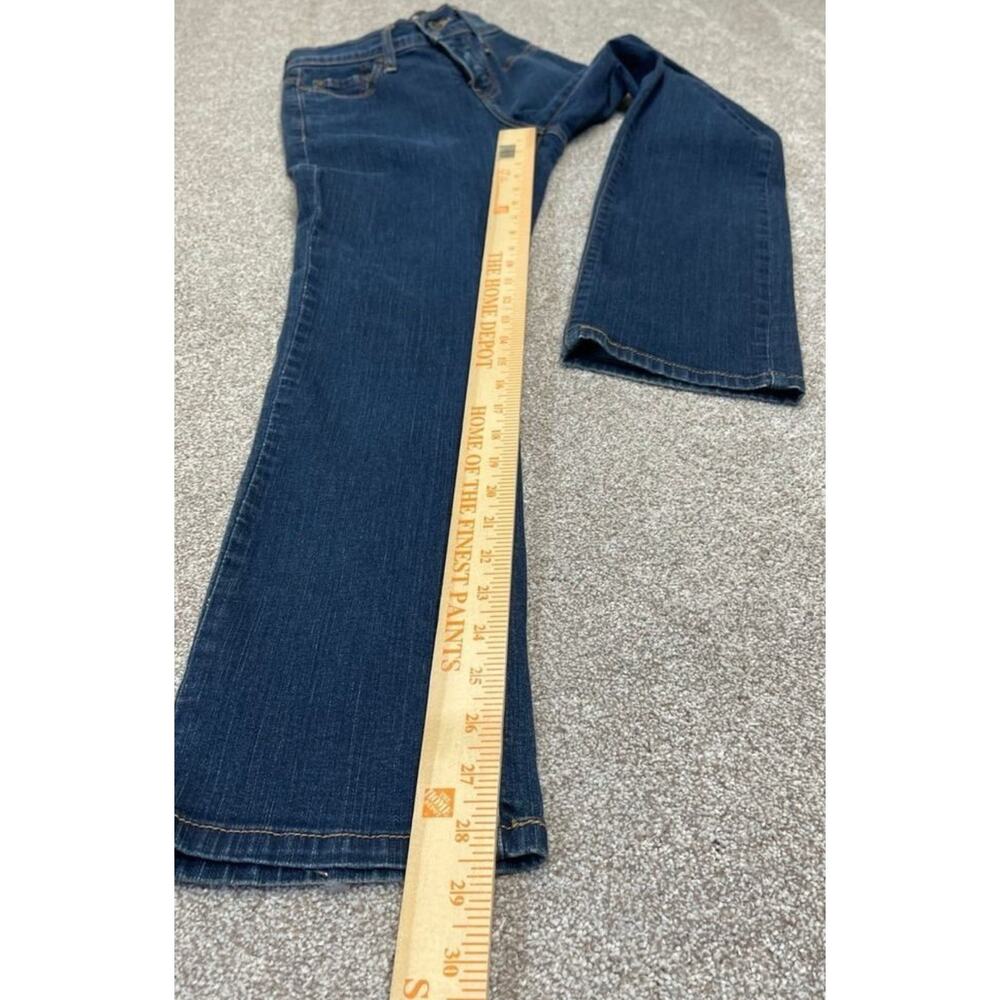 Levi's Women's 512 Perfectly Slimming Straight Jeans Size 2 Dark Wash Indigo - Picture 9 of 15